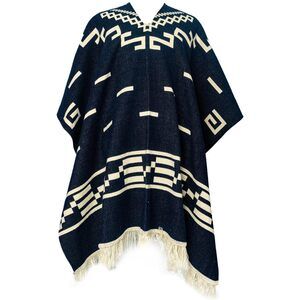 2343 Clint Eastwood Poncho, Handmade In Ecuador, Alpaca Wool Blend, Western